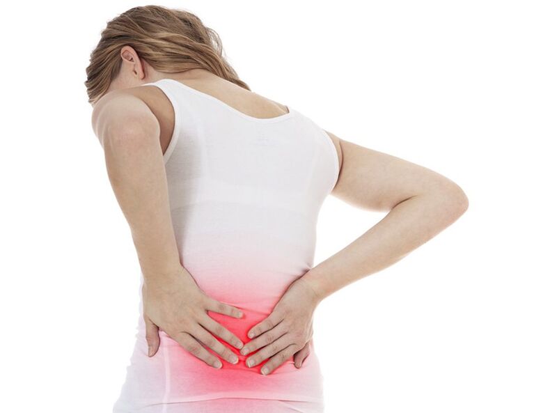 Causes of back pain in the lower back of the back