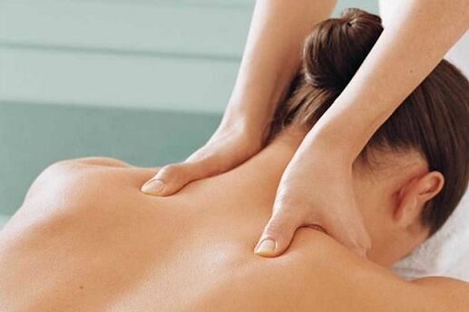 Massage cervix with osteochondrosis
